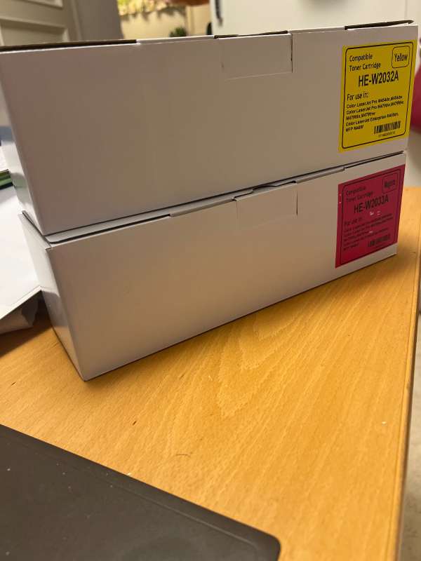 2-pack kompatibla tonerpatroner för HP (Gul & Magenta) HE-W2032A / HE-W2033A